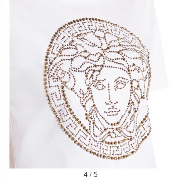 Women’s Versace studded logo shirt RARE - Picture 5 of 13